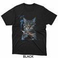 Cigarette Cat Meme Smoking Kitty Gen Z Aesthetic Adult Humor T-Shirt