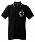 Jamaican Rasta Ska Logo Rude Boy Men's Contrast Tipped Polo Shirt