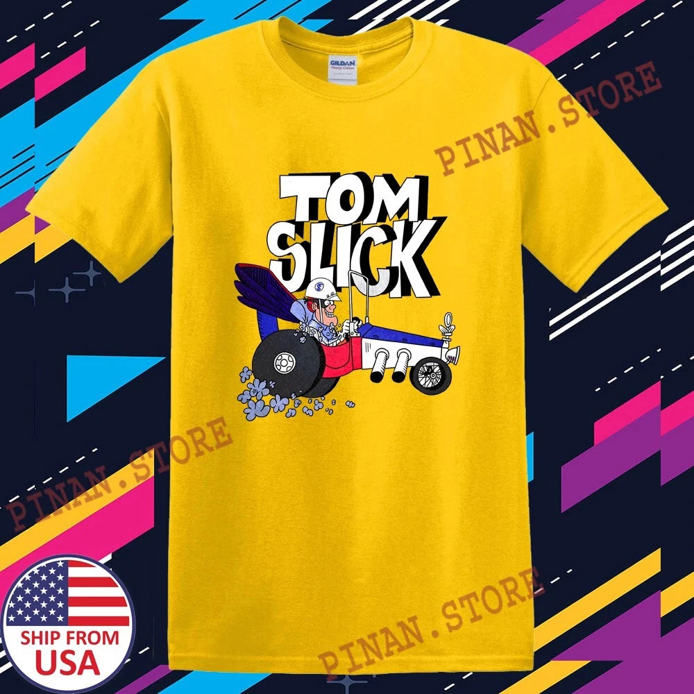 Tom Slick Cartoon Men's Daisy Yellow Size S-5XL