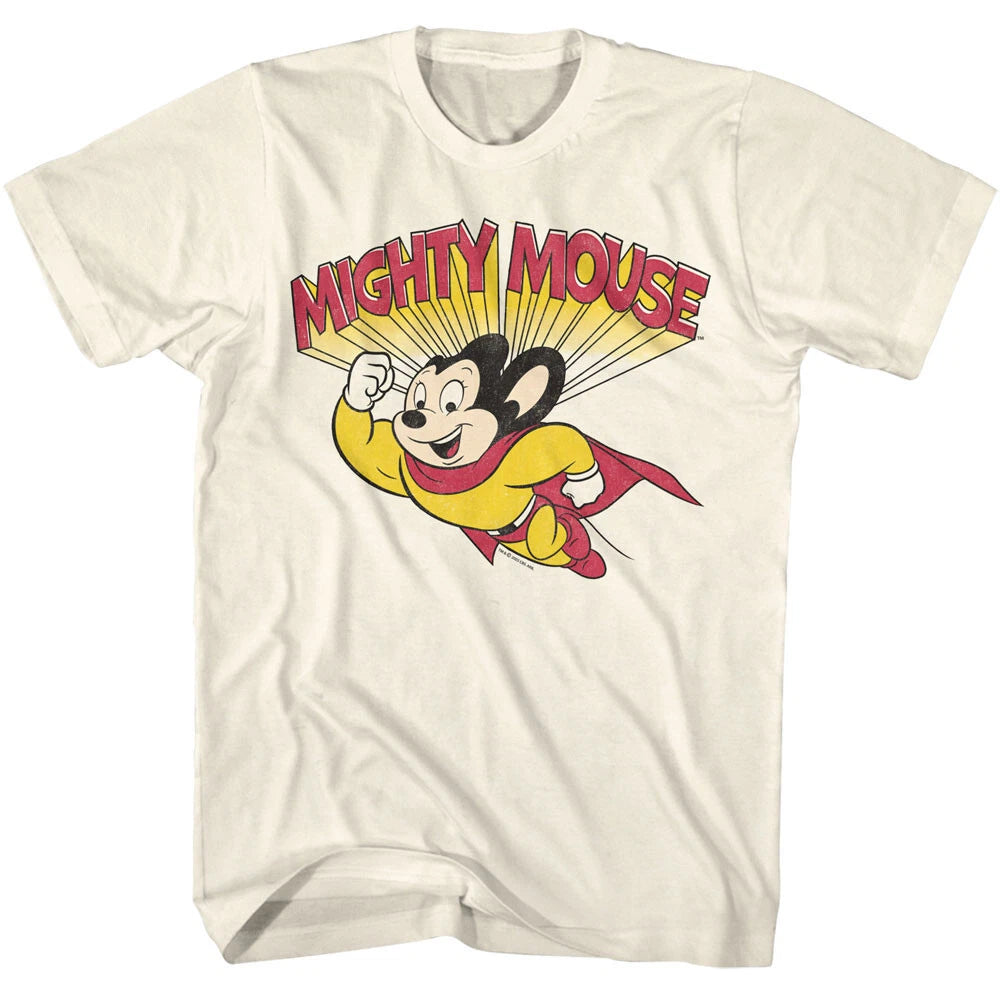 Mighty Mouse Cartoon Mighty Mouse Flying Men's T Shirt