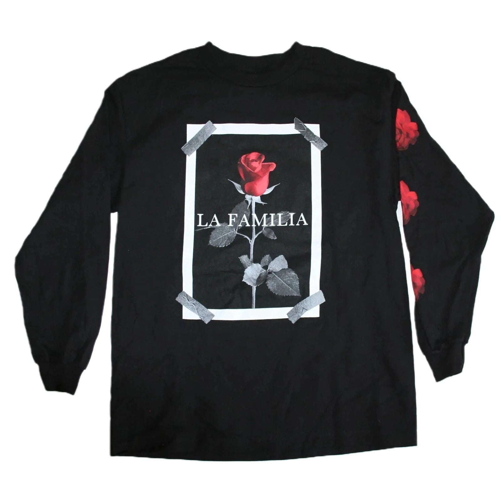 Familia Forever La Familia Graphic Print Long Sleeve Men's T-Shirt NWT