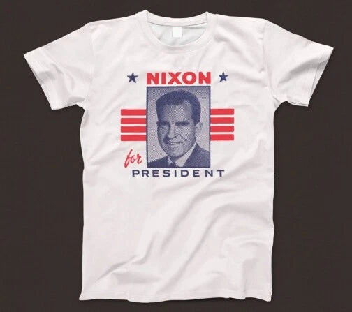 Nixon For President T Shirt 637 Retro Election Campaign 70s Watergate Republican