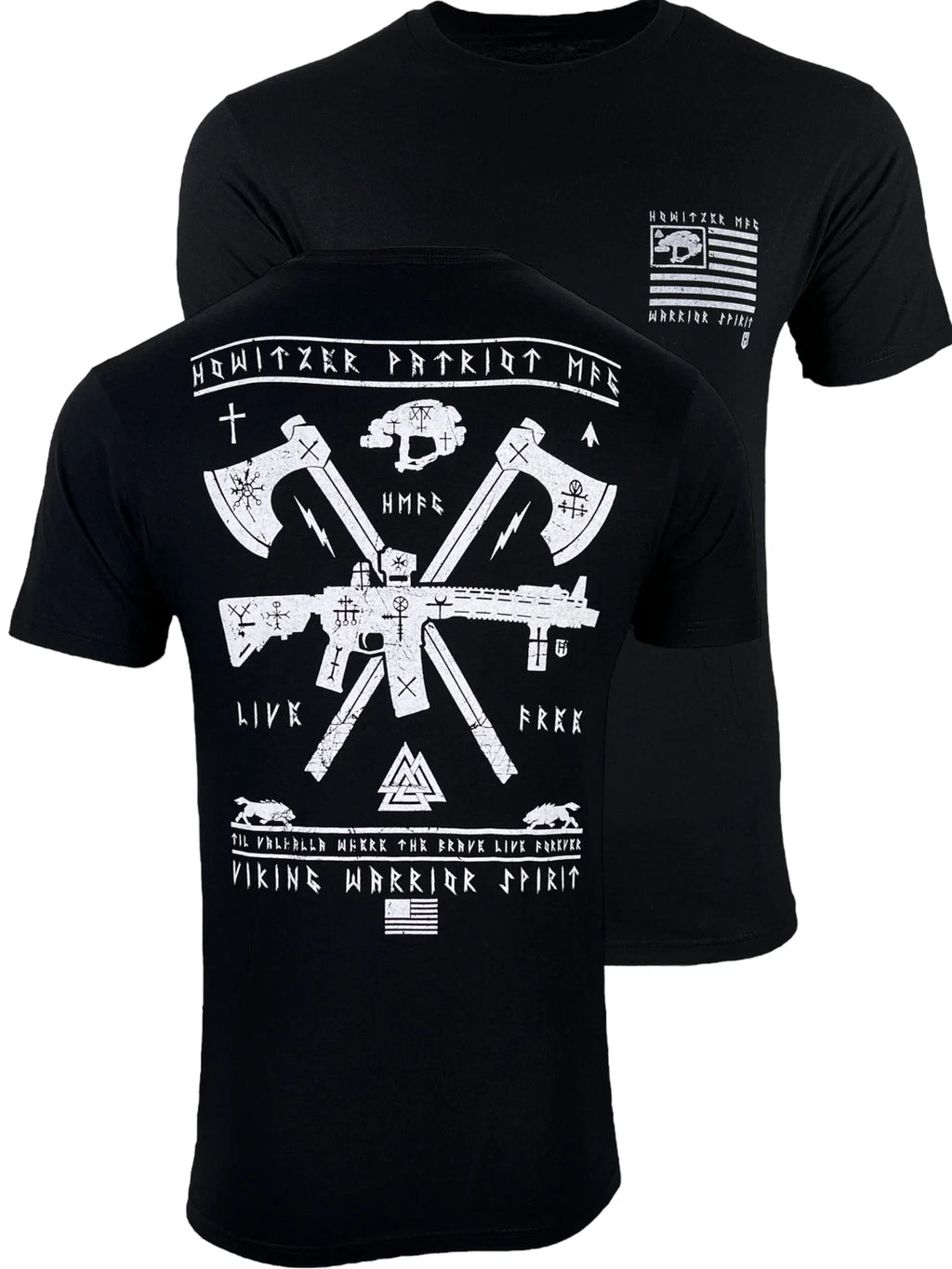 Howitzer Style Men's T-Shirt Viking Warrior Military Grunt MFG