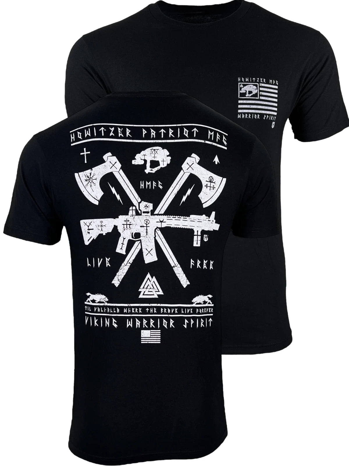 Howitzer Style Men's T-Shirt Viking Warrior Military Grunt MFG