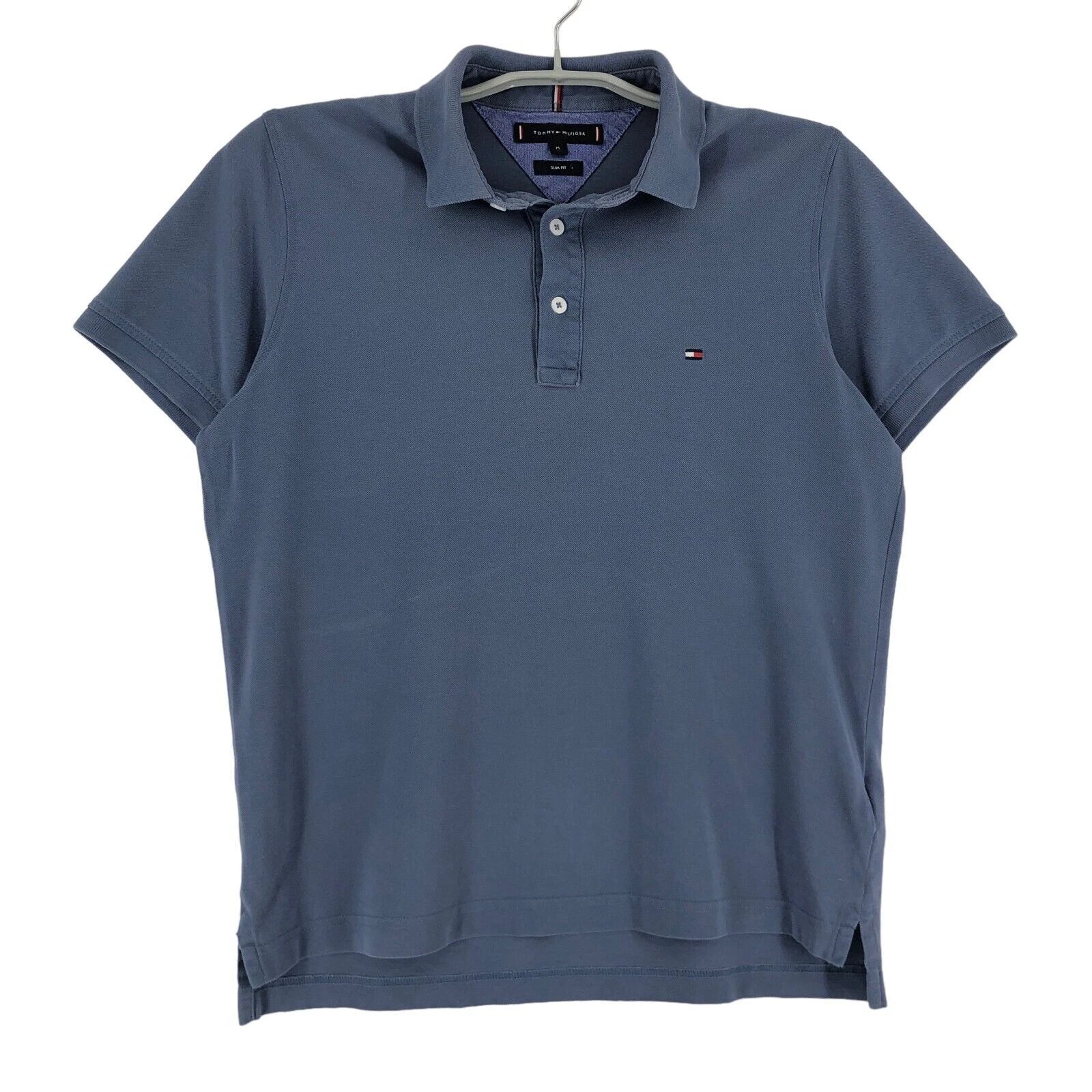 Tommy Hilfiger men's blue slim fit polo t-shirt size M