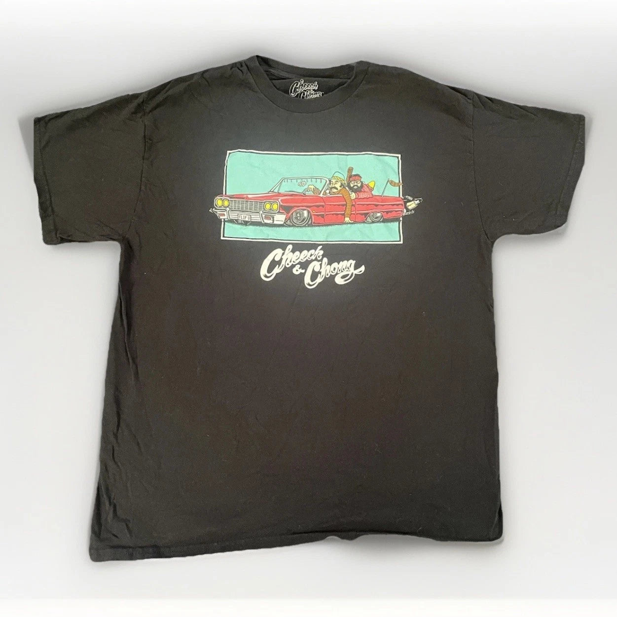 Cheech & Chong Lowrider Graphic T Shirt Men’s Large Black Retro Stoner Tee