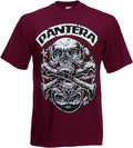PANTERA COWBOYS FROM HELLS Punk Rock burgundy T Shirt