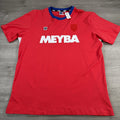 Meyba Retro Shirt Mens XL Red Soccer Graphic Tee Official Jersey