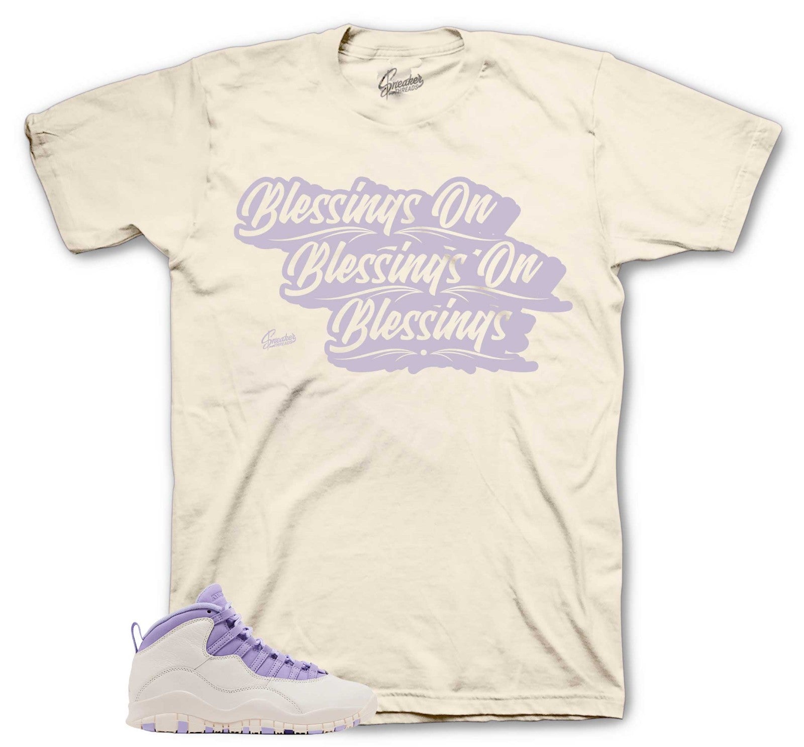 Shirts To Match Jordan 10 Hydrangeas Sneakers - Blessings Tees