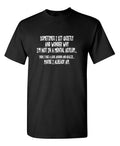 Funny T Shirt Sometimes I Sit Quietly And Wonder Sarcastic Humor Graphic Novelty