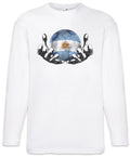 Argentina Football Magic Ball Men Long Sleeve T-Shirt argentinean Soccer Flag