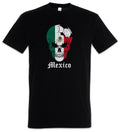 Mexico Football Skull I T-Shirt mexican Soccer Flag Banner World Championship