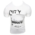 NWT NEW YORK URBAN MEN'S WHITE CREW NECK SHORT SLEEVE T-SHIRT SIZE M