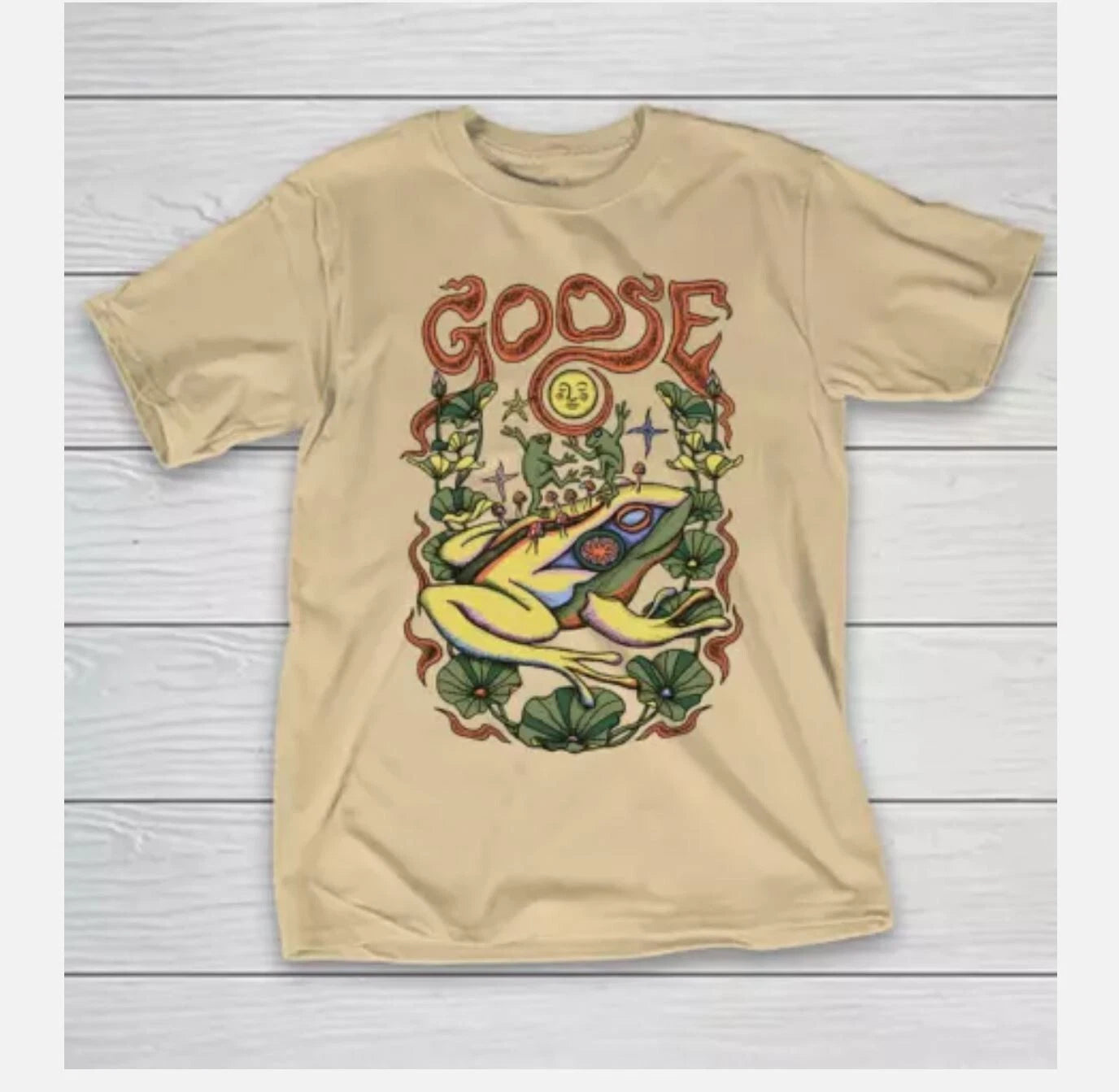 Collection Goose Band Gift For Fan All Size S to 5XL Sand T-shirt