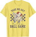 Take Me Out to The Baseball Ball Game Softball Vintage T-Shirt