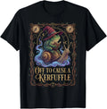 Off to Cause A Kerfuffle Witchy Frog Wizard Snail Meme Humor T-Shirt