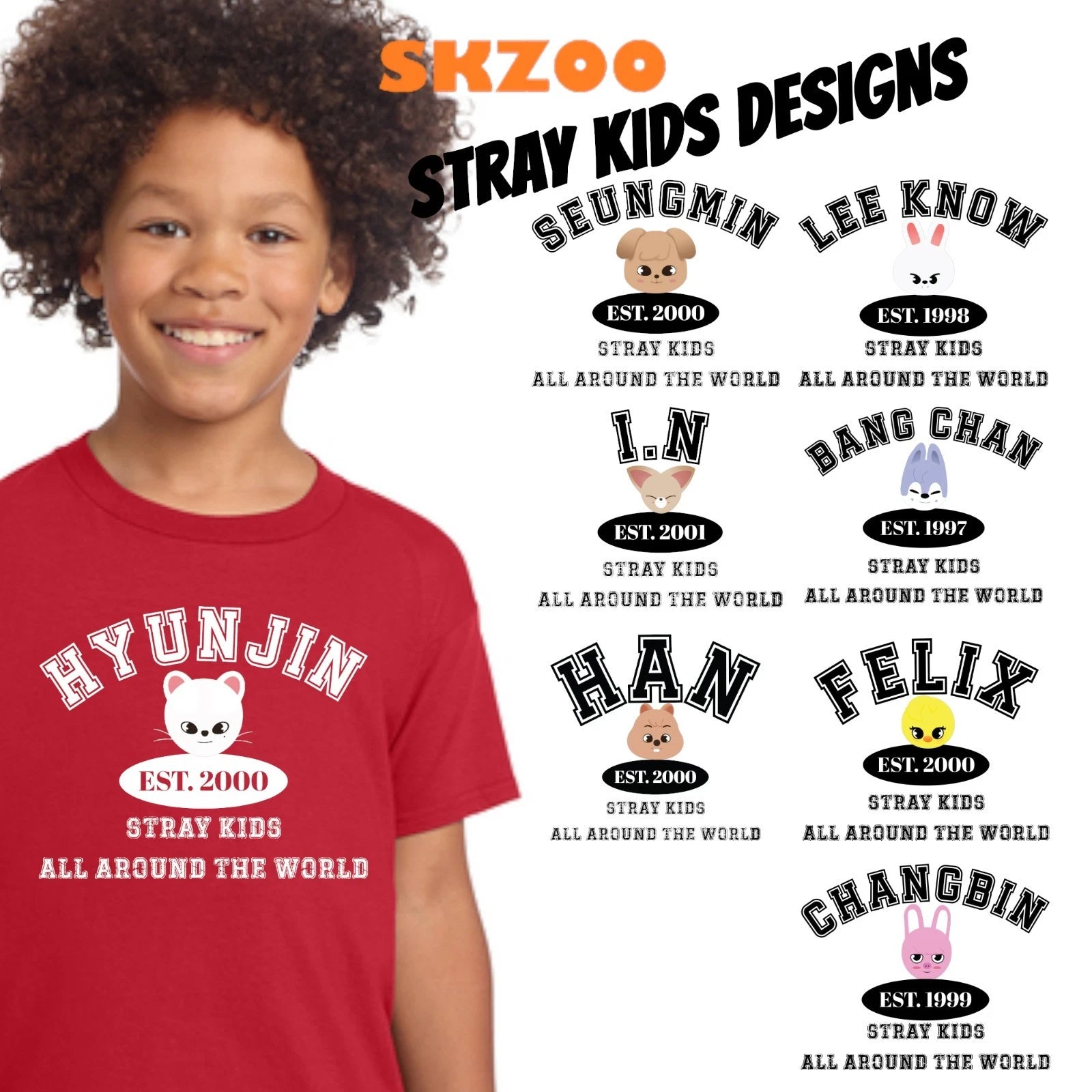 Cute Stray Kids Members Chibi Sweatshirt, Stray Kids Shirt