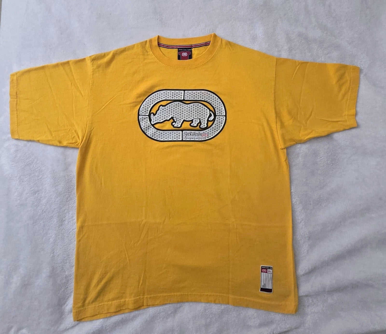 Vintage Y2K Ecko Unltd Limited Edition T-Shirt Men's XL Gold - Rare - Made In US