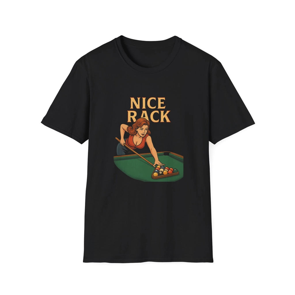 Nice Rack Shirt Funny Pool Billiards Tee Cheeky Humor Gift for Men Dad