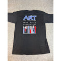 Vintage 90s Art Painter Graphic Tee Mens L Black Creative Self Expression Show