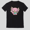 Kawaii Axolotl Eats Ramen T-Shirt