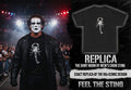 Crow Sting Replica Scorpion Shirt - Exact 90s Iconic Design Black T-Shirt