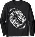 Dot Football Ball Lover Happy Dot Day 2025 Polka  Long Sleeve T-Shirt