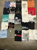 Vintage 80s, 90s Y2K Bundle Lot of 25 Graphic T-Shirts Various Sizes & Condition