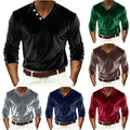 For Casual Wear Velvet Stretch Tee Slim Fit Long Sleeve Casual Wear Solid Color