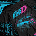 Initial D Itsuki Fujiwara T-Shirt Anime Manga Movie Unisex Black Shirt All Size