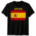 Spain Spanish Day Unisex T Shirts Grunge Flag Country Gift Football Novelty