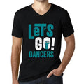 Men's Graphic T-Shirt V Neck Let's Go Dancers Eco-Friendly Limited Edition