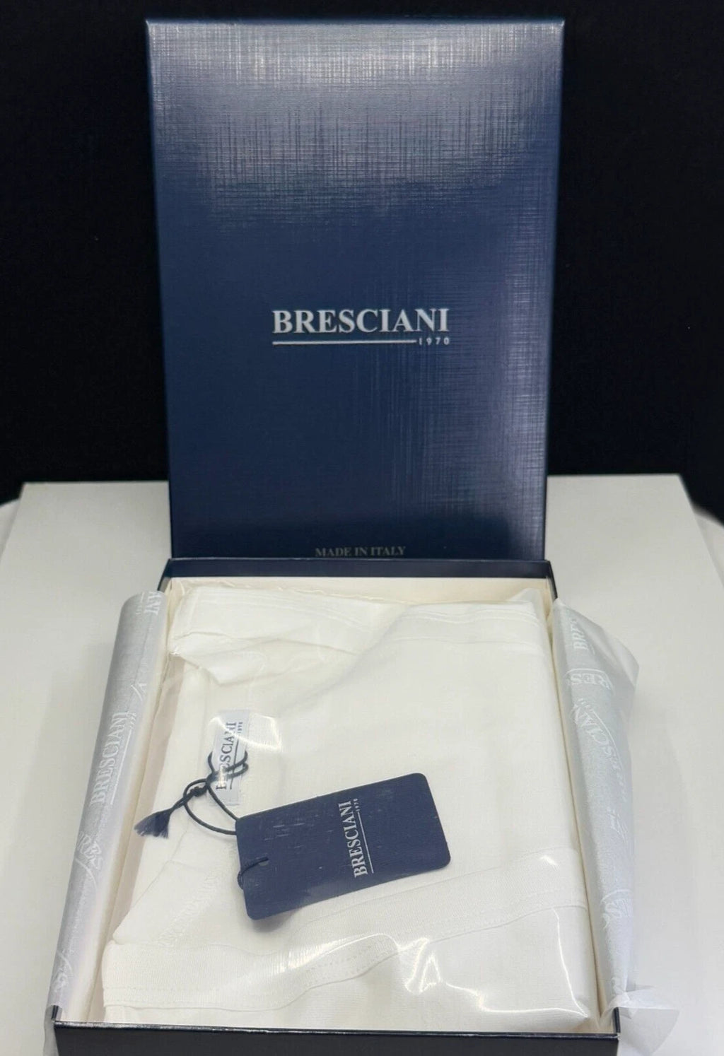Bresciani 1970 White Supremo Shirt V-Neck Style MMA03 New With Tags (CHOOSE)
