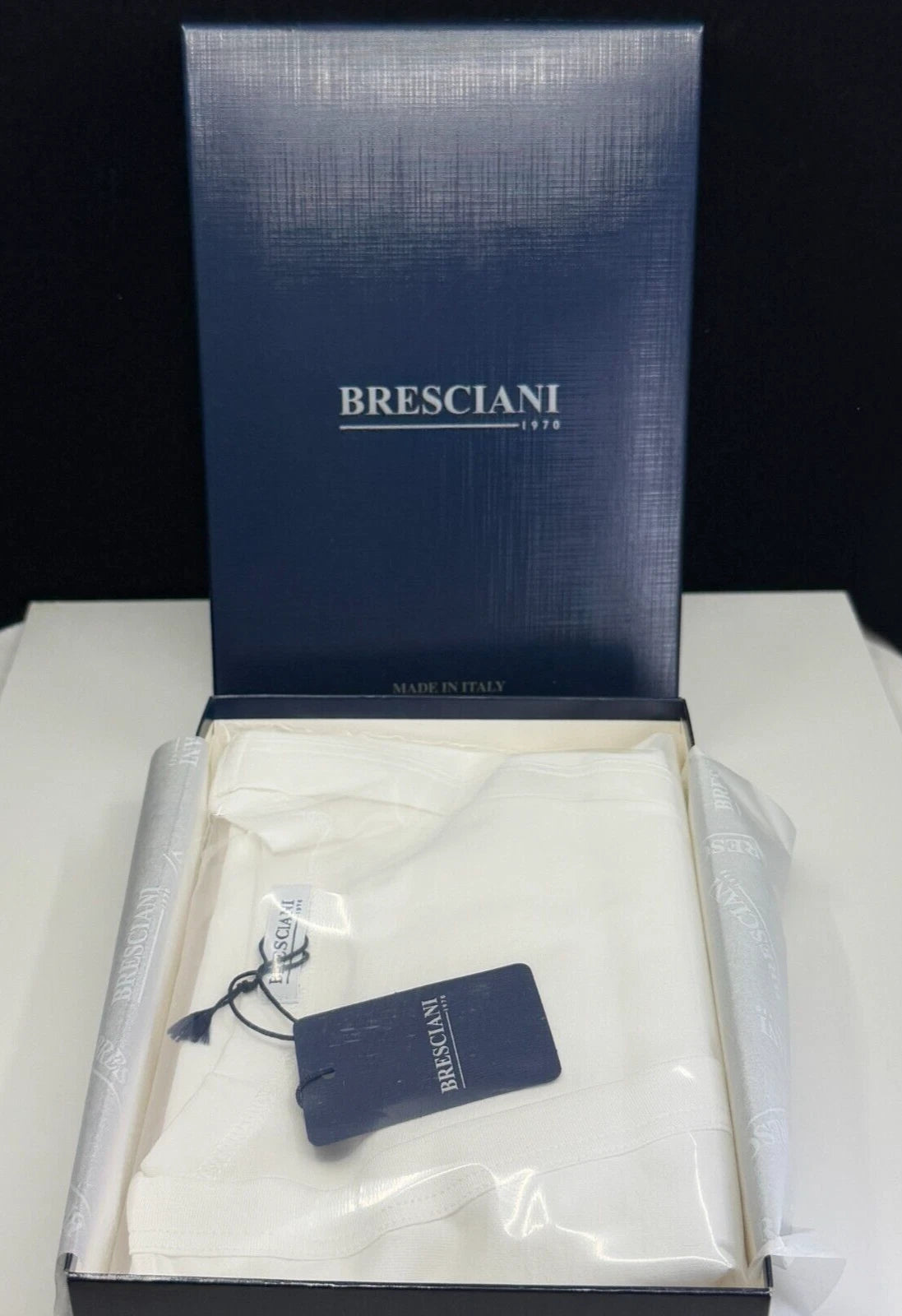 Bresciani 1970 White Supremo Shirt V-Neck Style MMA03 New With Tags (CHOOSE)