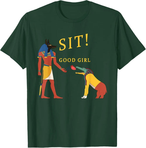 Anubis and Ammit Funny Egyptian Mythology T-Shirt