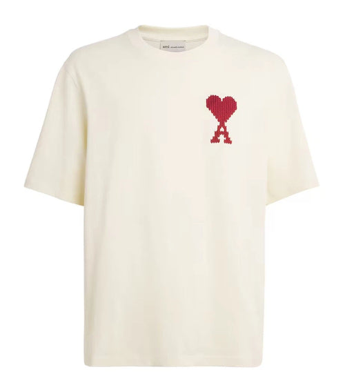 Ami De Coeur UTS362.726 White Cream Zig Zag T-Shirt RRP £170