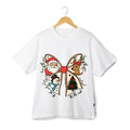 Christmas Bow Santa Reindeer Snowman Shirt Cute Holiday Graphic Tee Festive Top