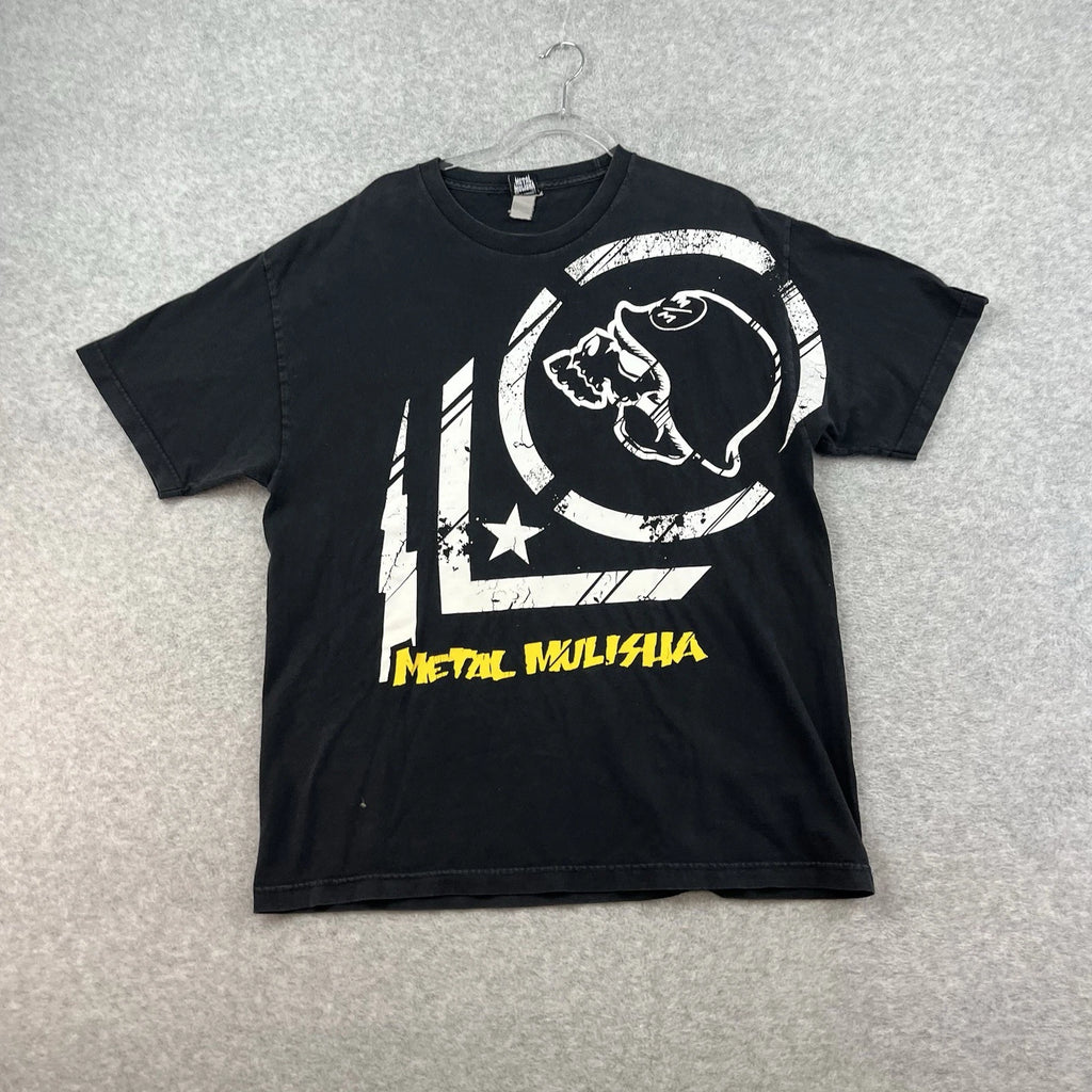 Vintage Y2K Metal Mulisha Grunge Graphic T Shirt Men’s L Skater Skull Mallgoth