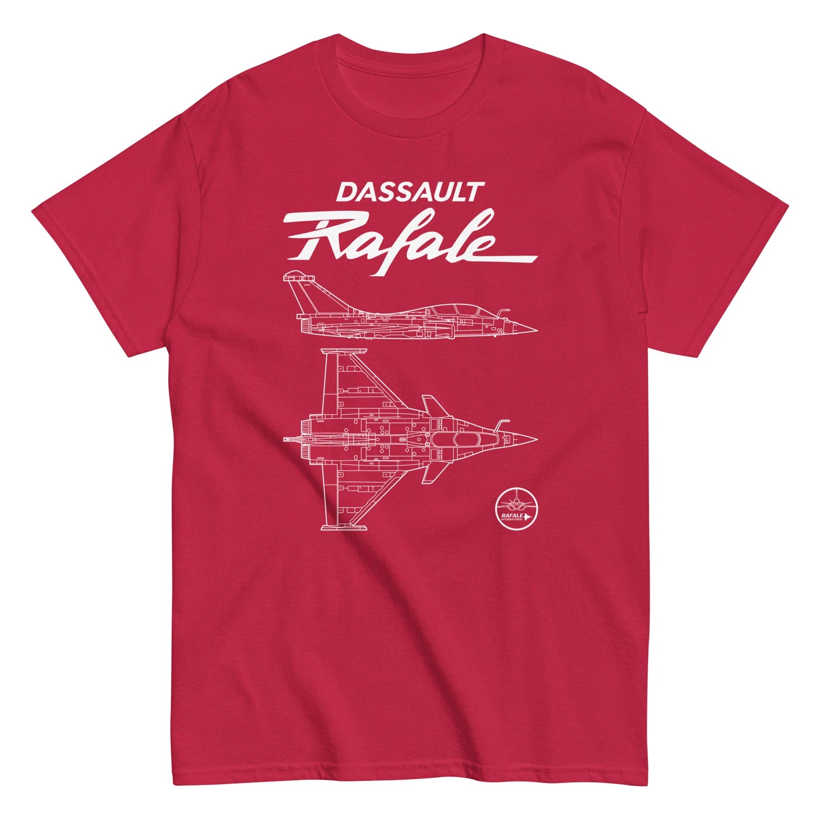 Dassault Rafale French Fighter Jet Clean Design T-Shirt