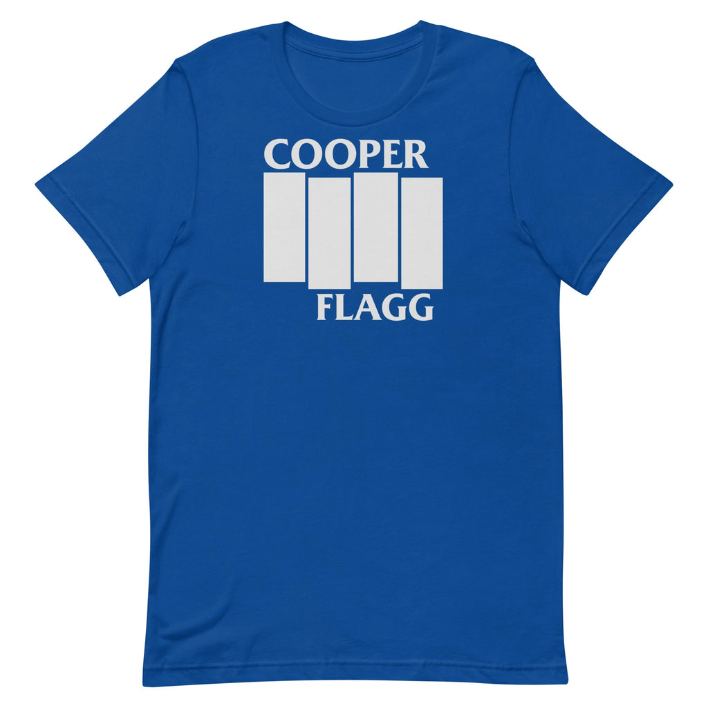 COOPER FLAGG T-SHIRT Dallas Duke Basketball Star Mavs Hardcore Fan Flag Logo Tee