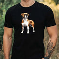 Mens Dog Breeds Watercolour Motif Cotton T-Shirt Size XS to 5XL