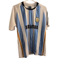 Argentina Soccer Jersey Nilthon Sportswear Blue White Striped Football Shirt M