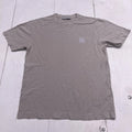 Stone Island Shirt Mens Medium Gray Logo Patch Tee Made In Italy Cotton Jersey
