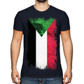 Sudan Grunge Flag Men T-Shirt Like-Sudan Football Sudan Gift