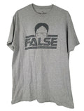 The Office Mens False Quote T Shirt Large Gray Graphic Crew Neck Short Sleeve