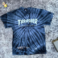 Thrasher Magazine Skateboards Tie Dye Shirt Mens Size M Distressed Bleach Spots
