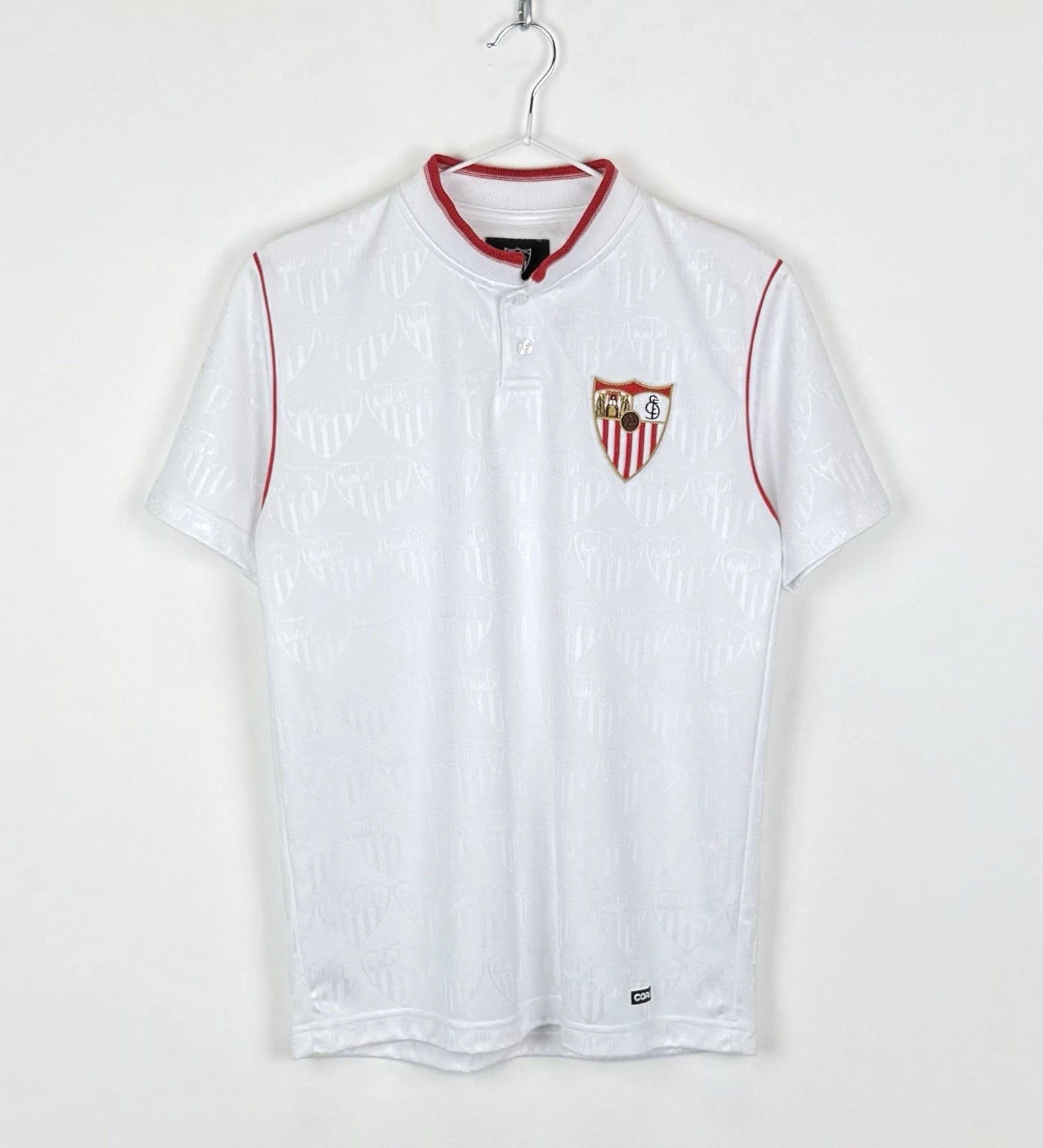 Sevilla FC 1992/1993 Retro Football Shirt Soccer Jersey Men’s Size S White Copa