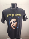 Vintage Marilyn Manson Double Sided T-Shirt Mens XL *DRY ROT*