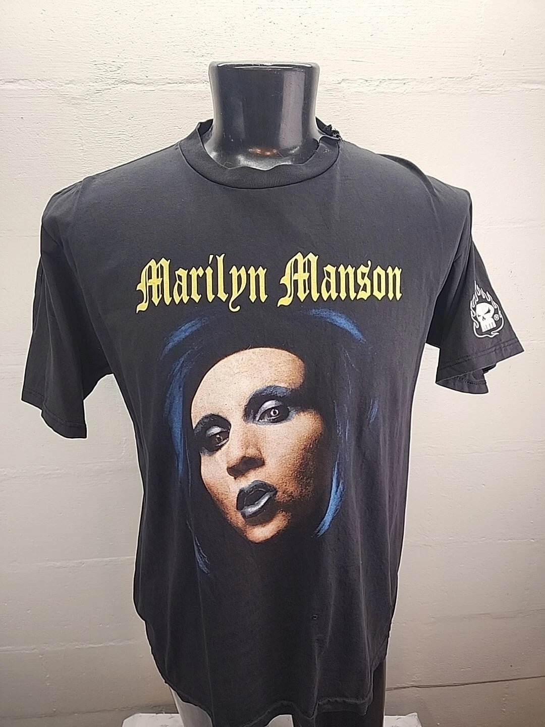 Vintage Marilyn Manson Double Sided T-Shirt Mens XL *DRY ROT*