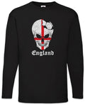 England Football Skull I Men Long Sleeve T-Shirt english Soccer Flag World